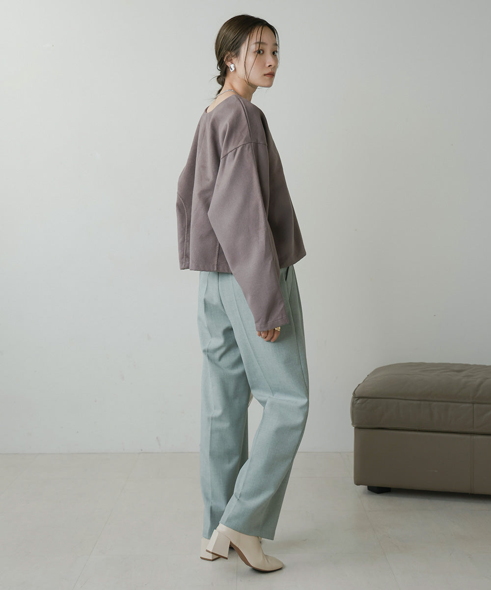 2WAY KEY NECK PULLOVER