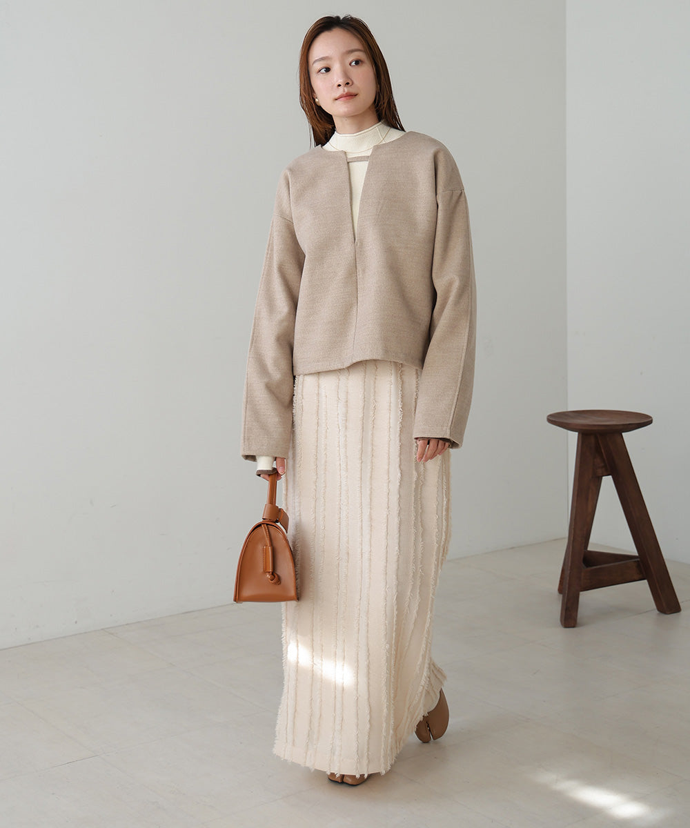 2WAY KEY NECK PULLOVER