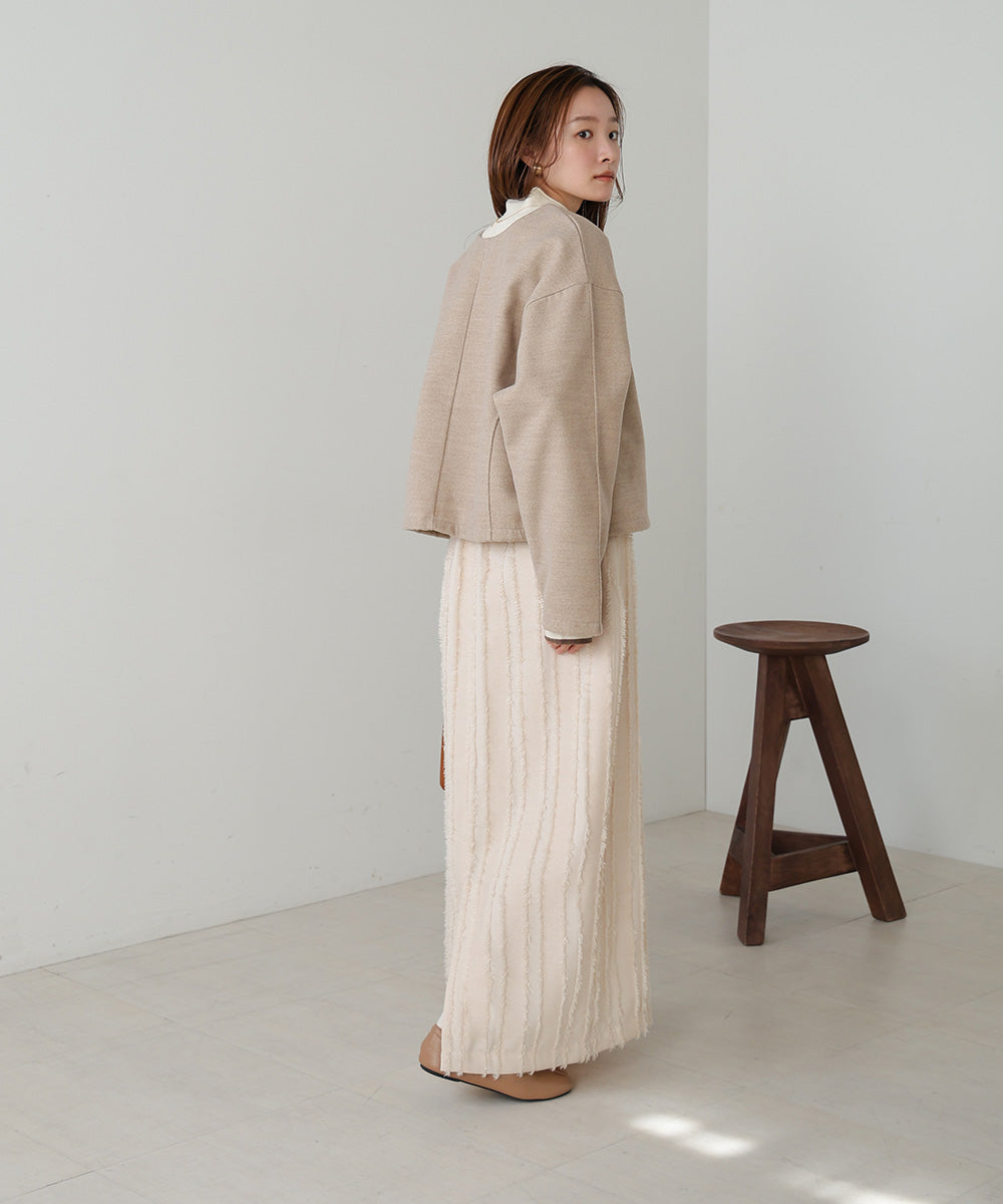 2WAY KEY NECK PULLOVER