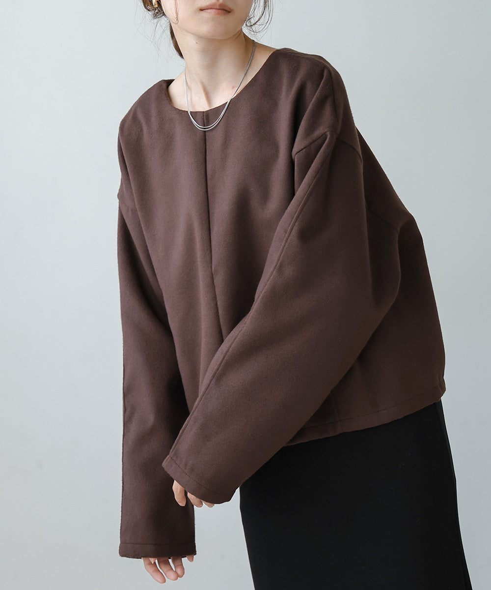 2WAY KEY NECK PULLOVER