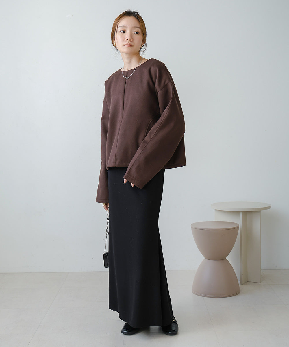2WAY KEY NECK PULLOVER