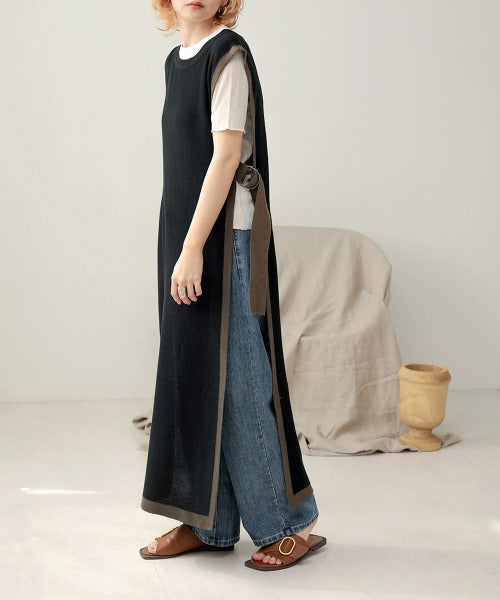 COLOR LONG VEST
