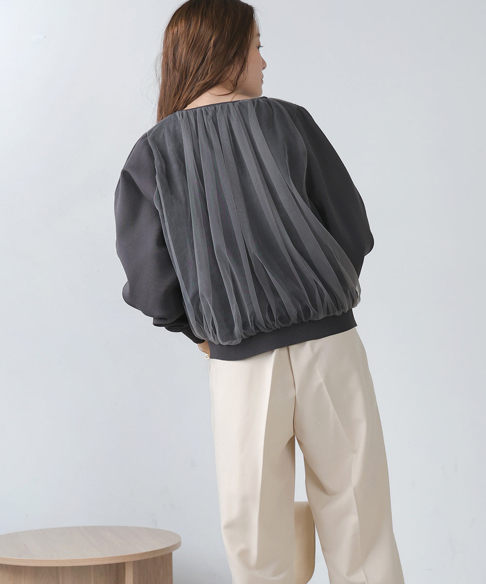 LACE TULLE CARDIGAN