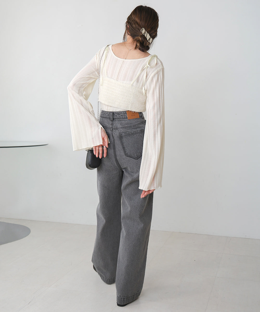 SHAGGY BUSTIER SET TOPS