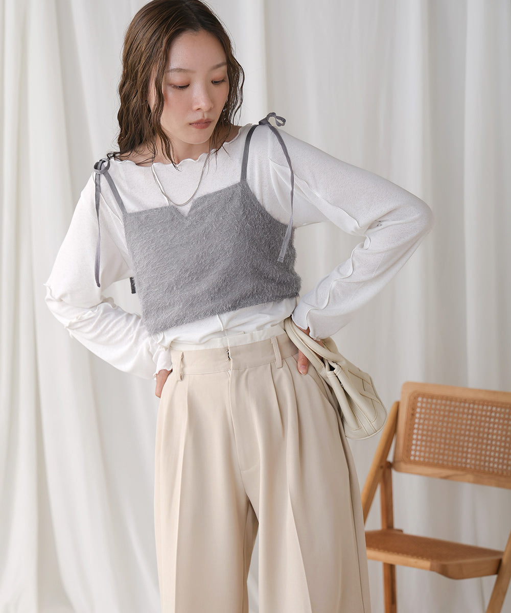 SHAGGY BUSTIER SET TOPS