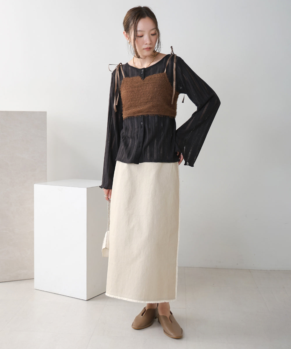 SHAGGY BUSTIER SET TOPS