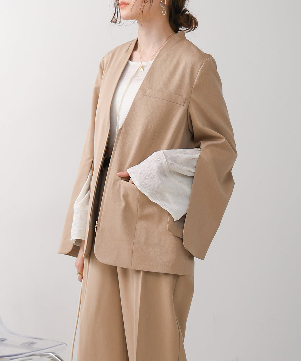 SLEEVE SLIT JACKET
