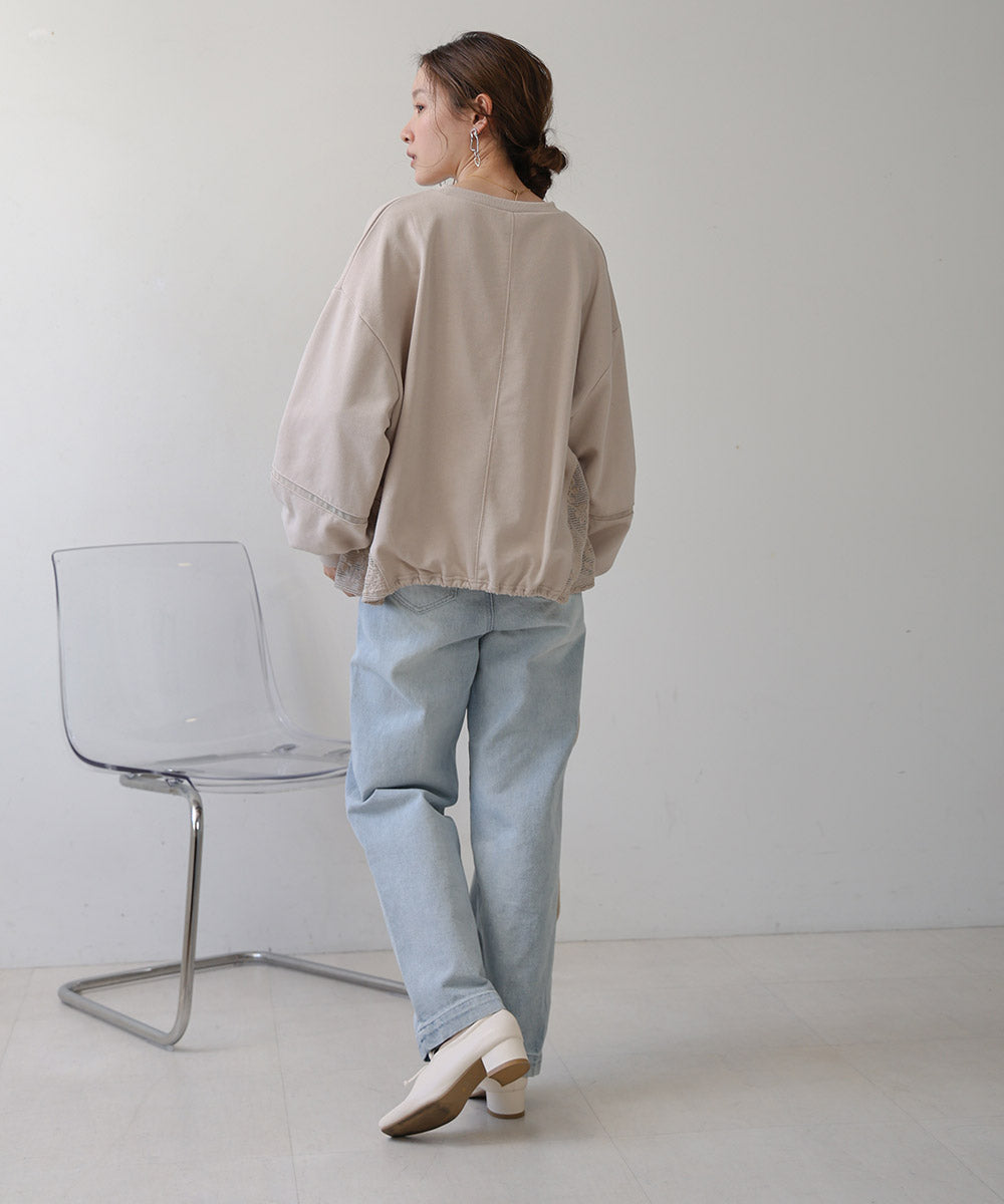 SIDE LACE SWEAT