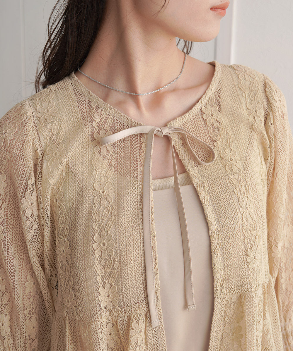 LACE BOLERO + CAMI ONEPIECE SET
