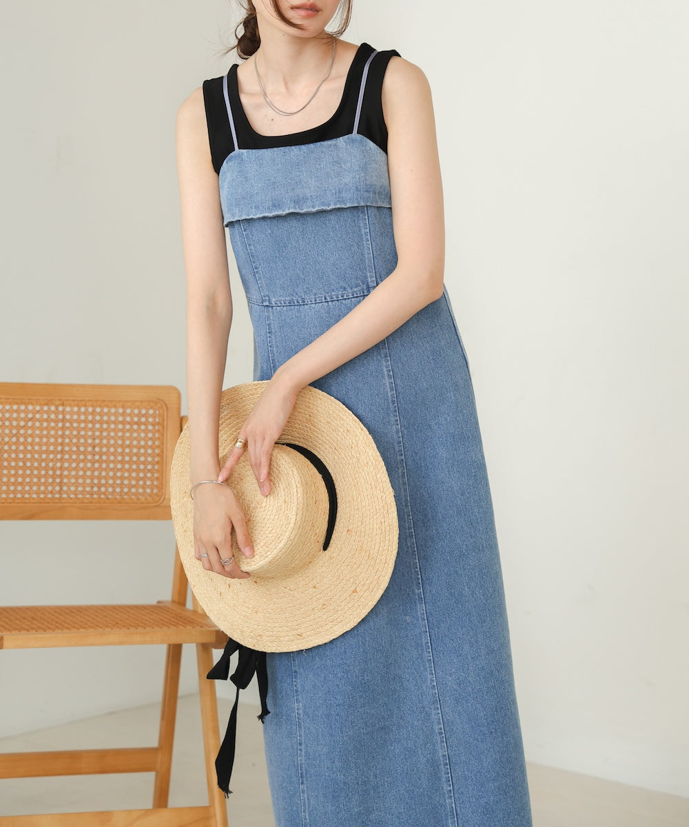 denim cami onepiece