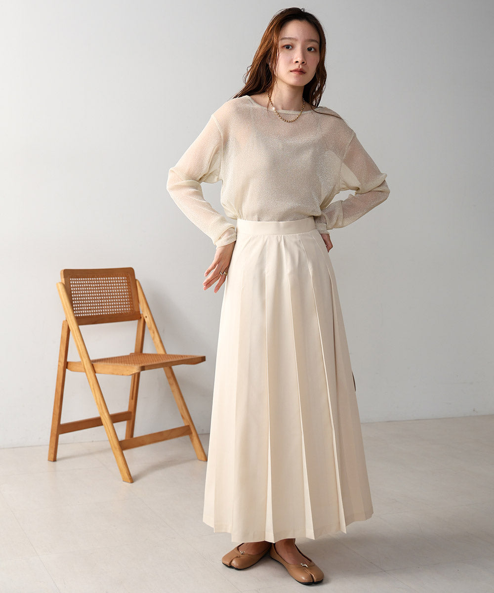 ロングプリーツスカート