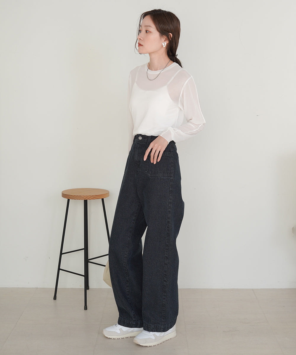 ベーシックシアートップス