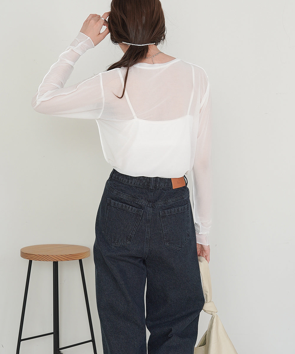 ベーシックシアートップス