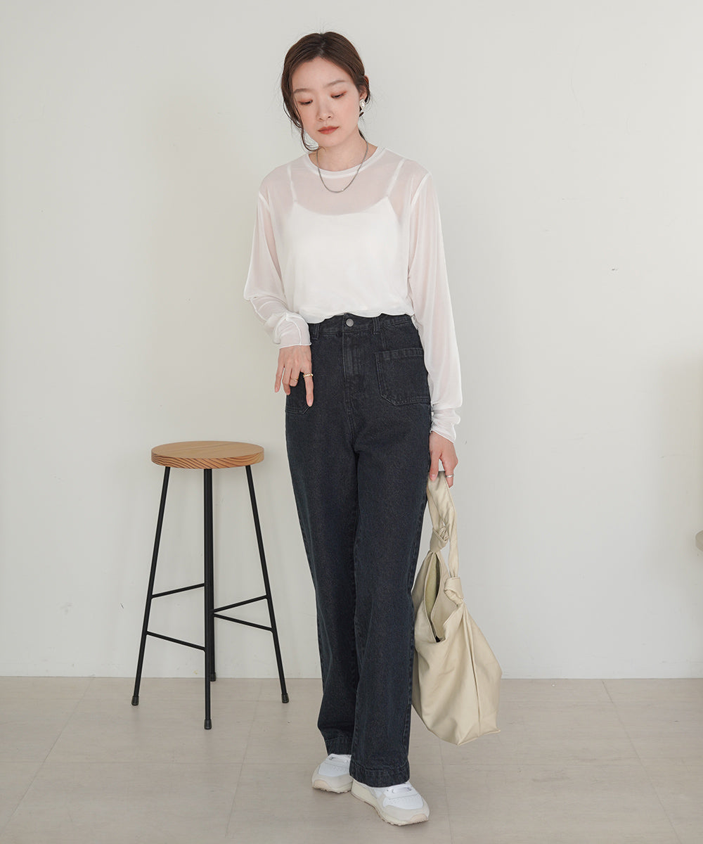 ベーシックシアートップス