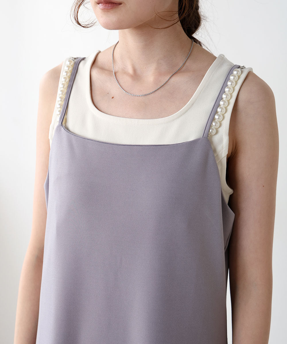 SHOULDER PEARL CAMI ONEPIECE