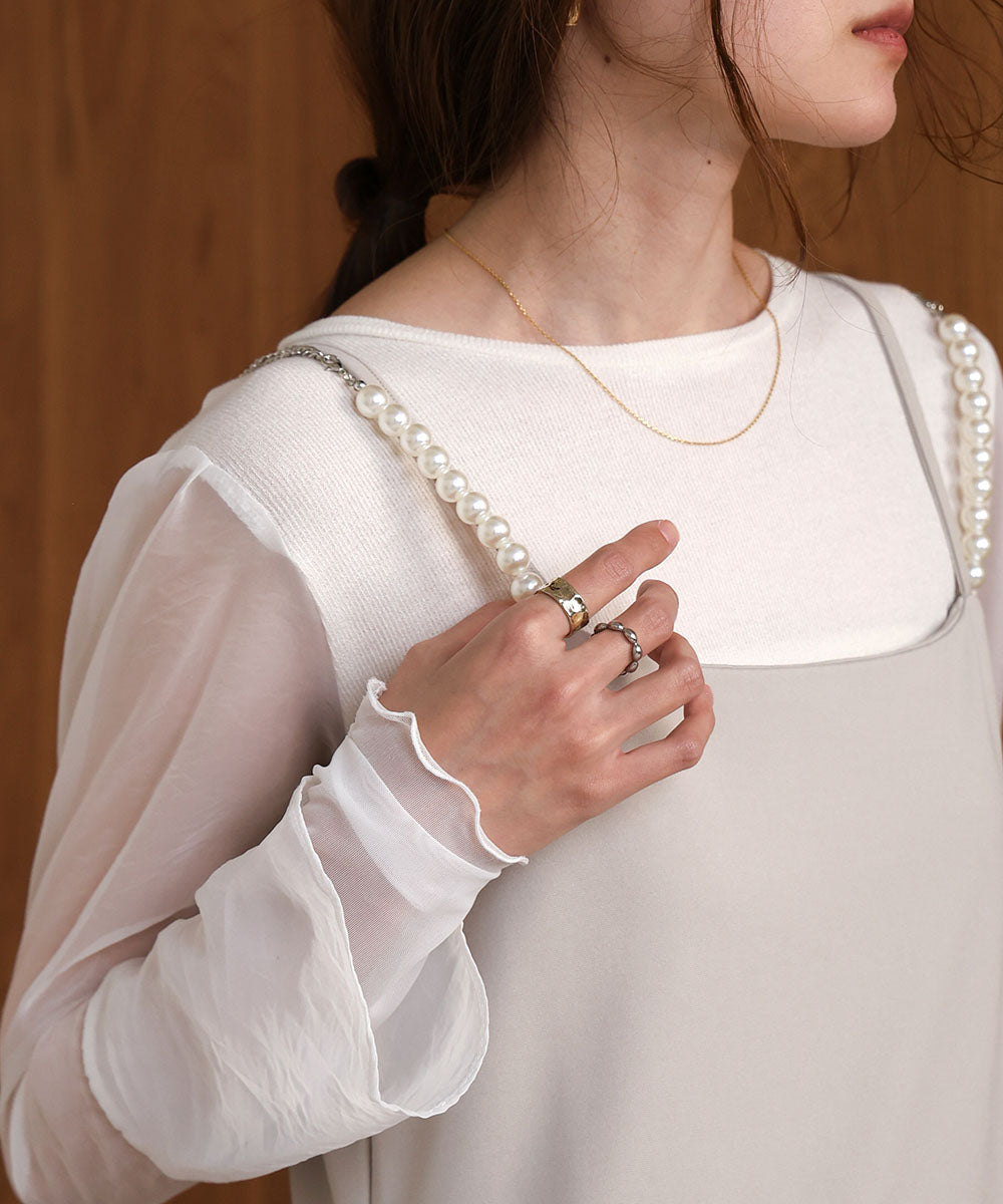 SHOULDER PEARL CAMI ONEPIECE