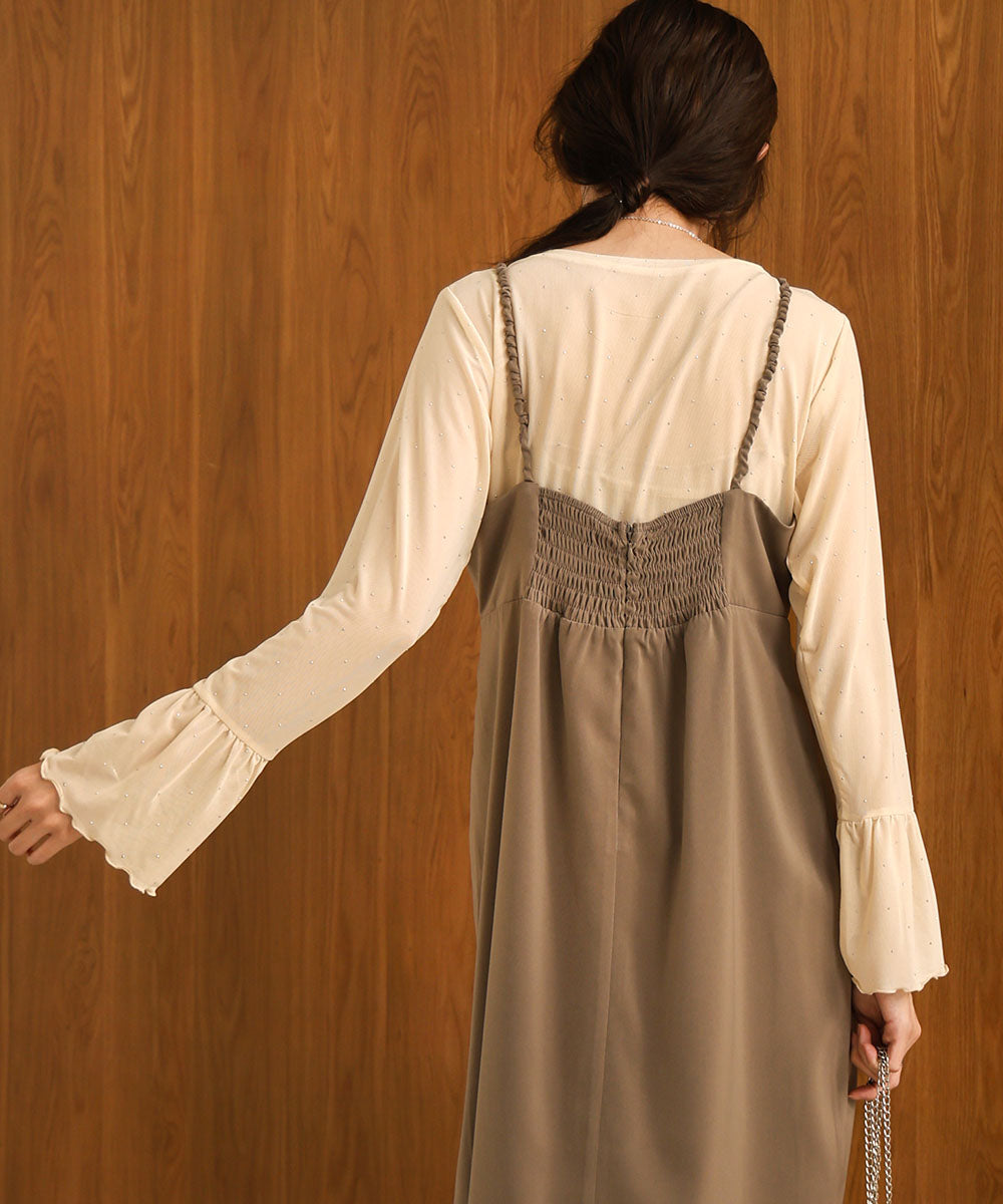 RHINESTONE SHEER TOP