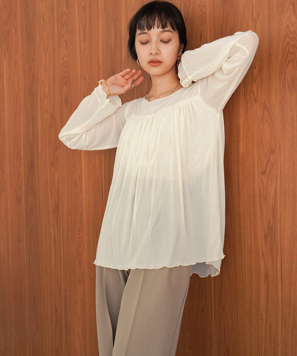 GATHERED LAYERED MELLOW CUT AND SEW