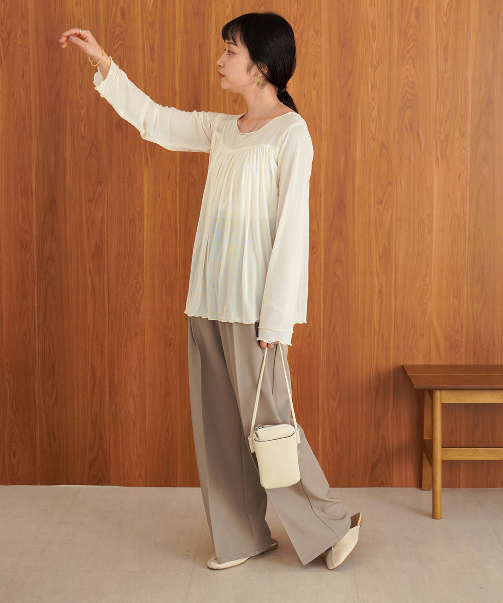 GATHERED LAYERED MELLOW CUT AND SEW