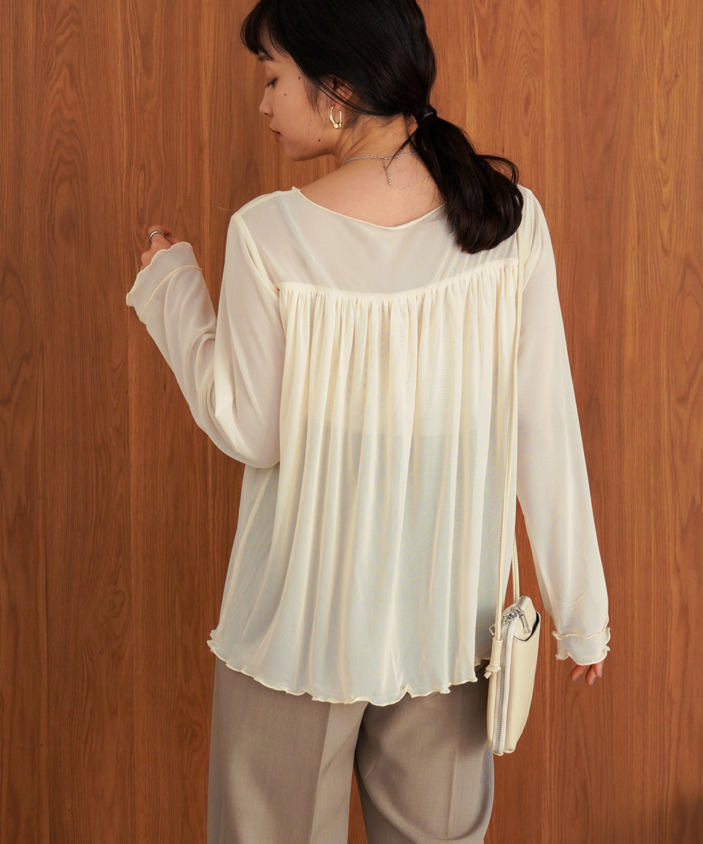 GATHERED LAYERED MELLOW CUT AND SEW