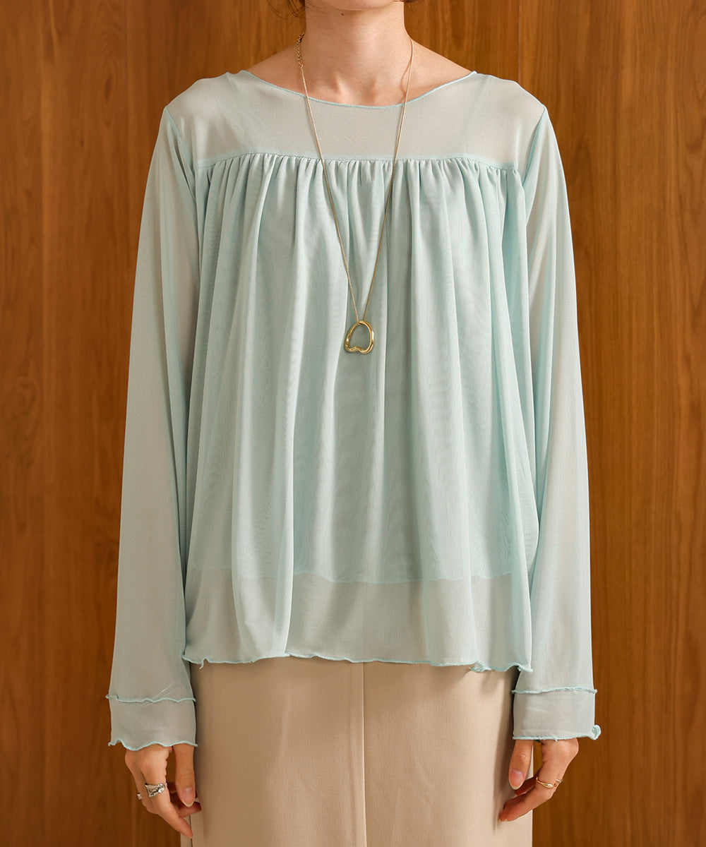 GATHERED LAYERED MELLOW CUT AND SEW