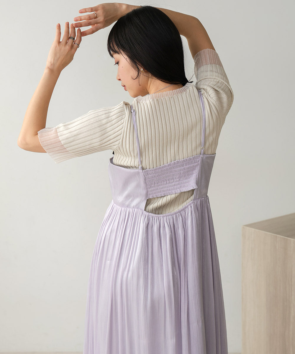 sheer glitter cami onepiece