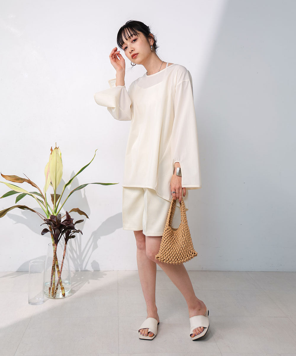 RASH GUARD TWIST BACK BLOUSE