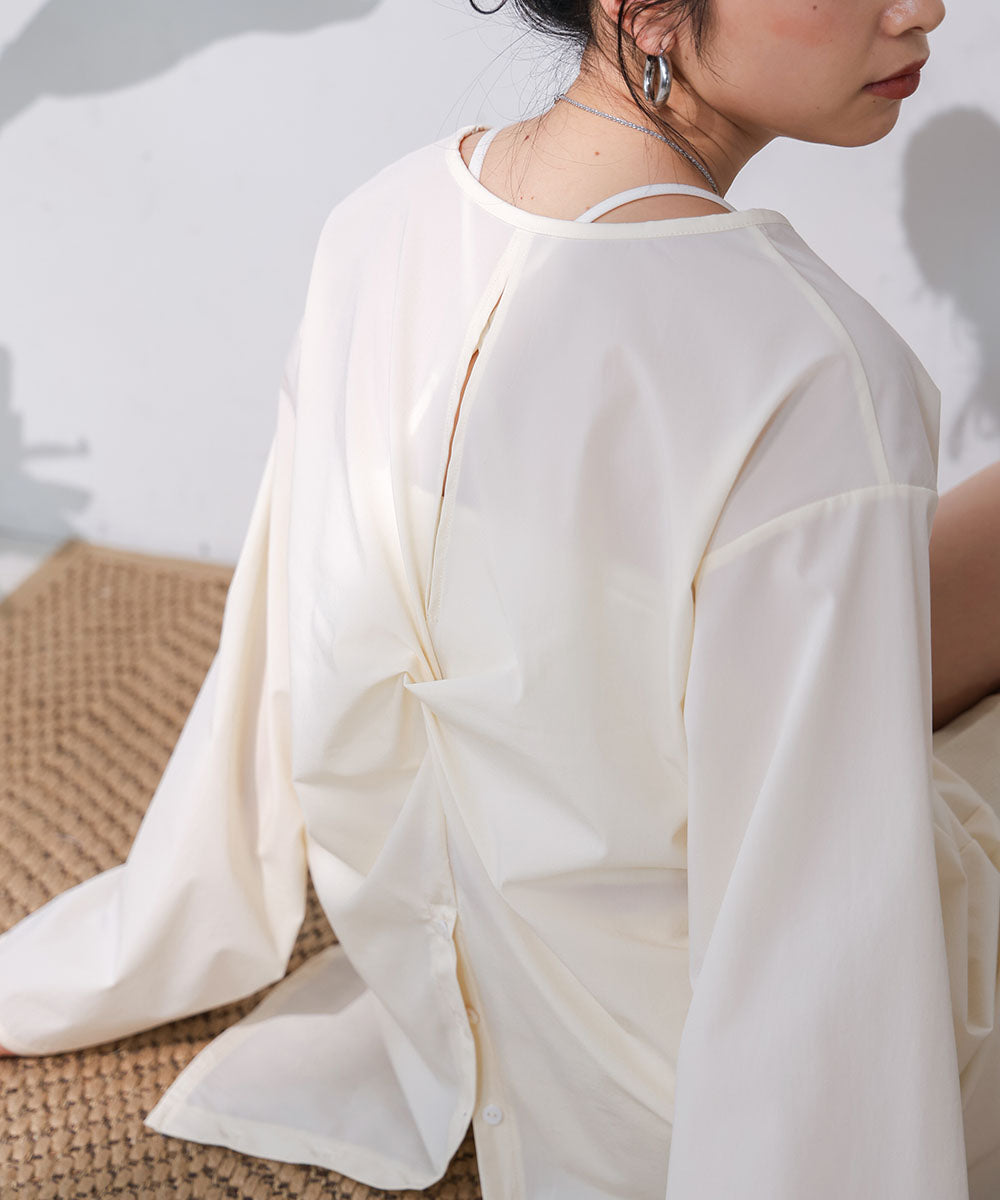 RASH GUARD TWIST BACK BLOUSE