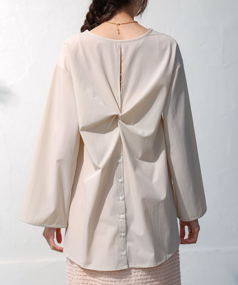RASH GUARD TWIST BACK BLOUSE