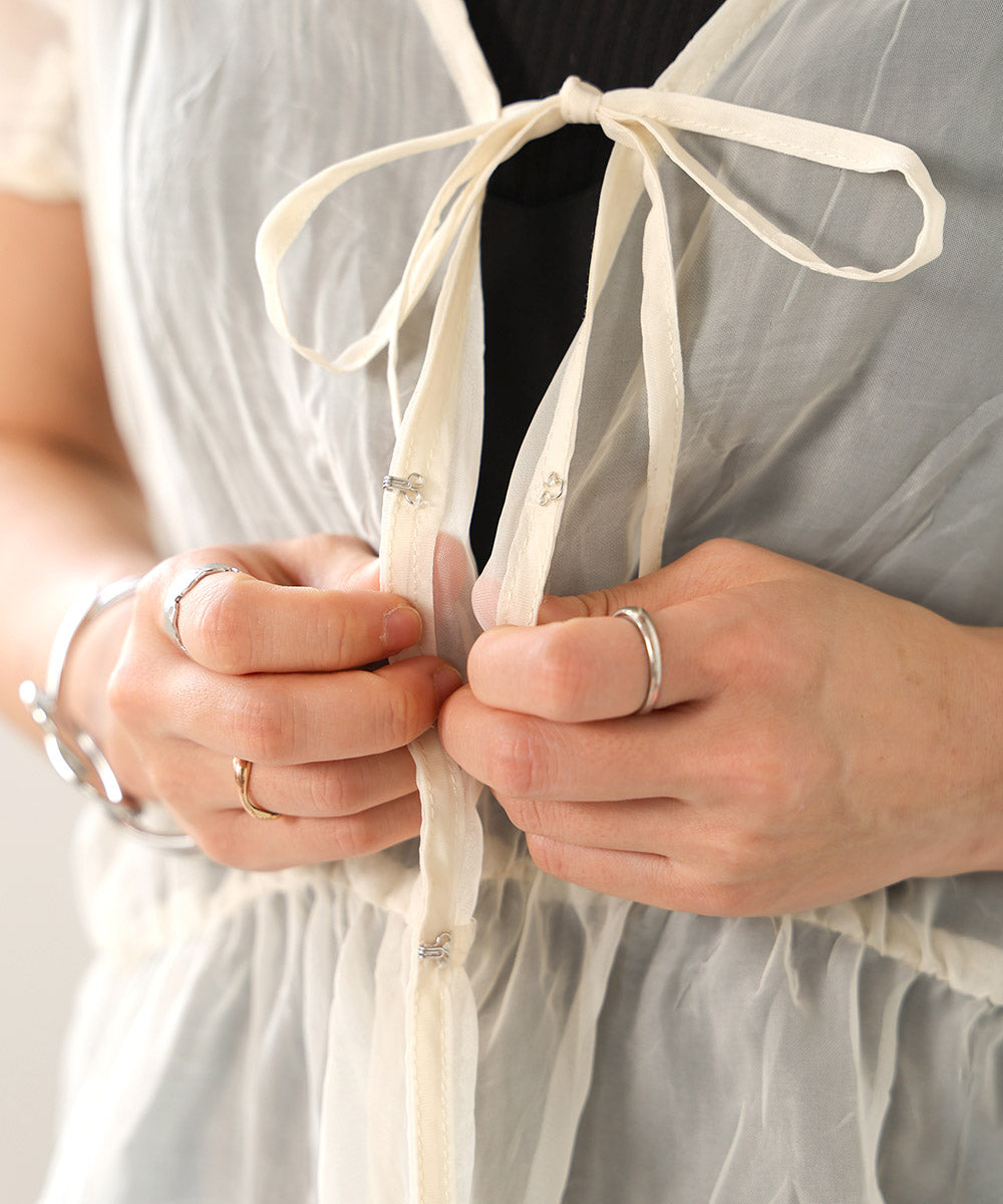 2way gathered blouse