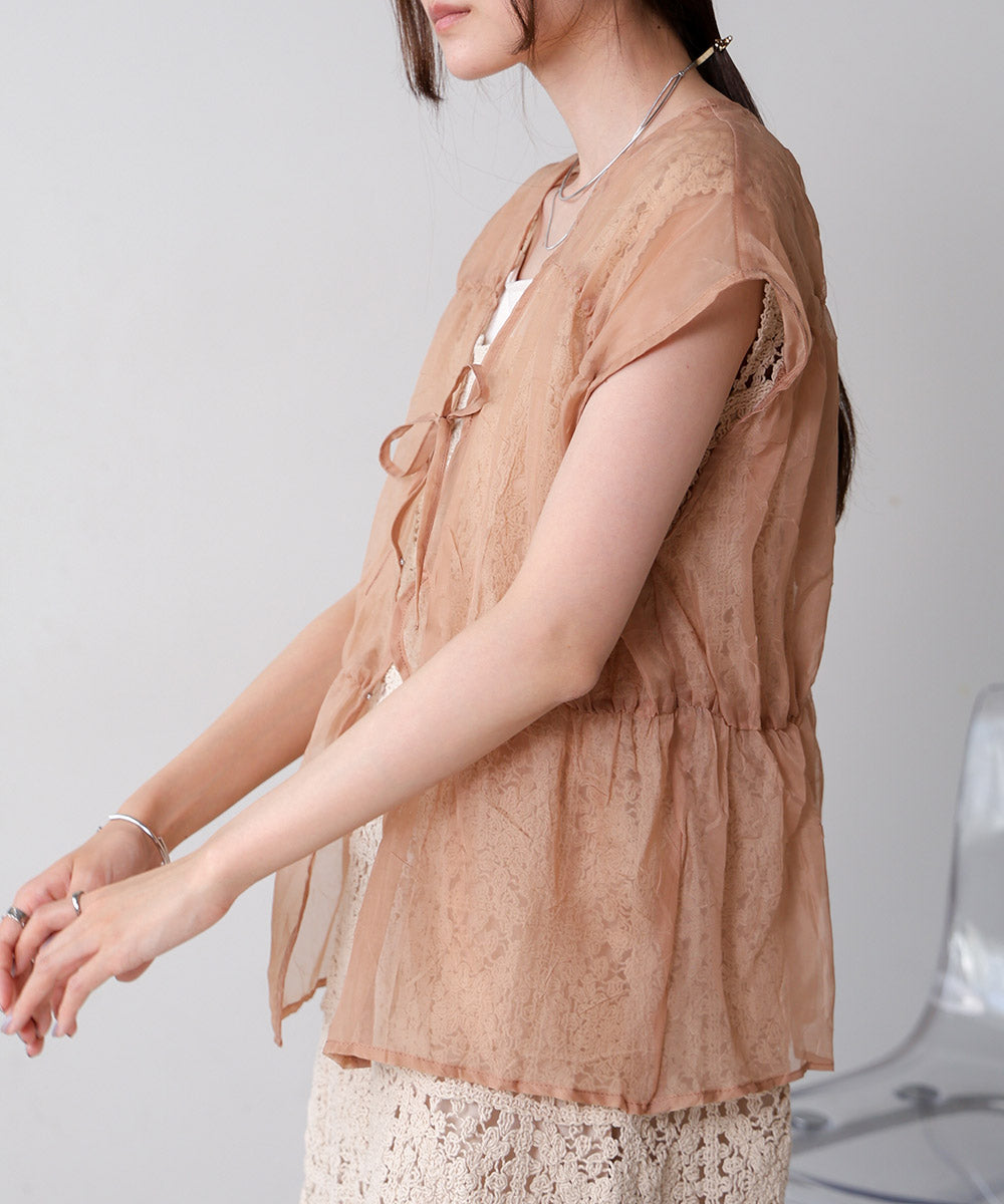 2way gathered blouse