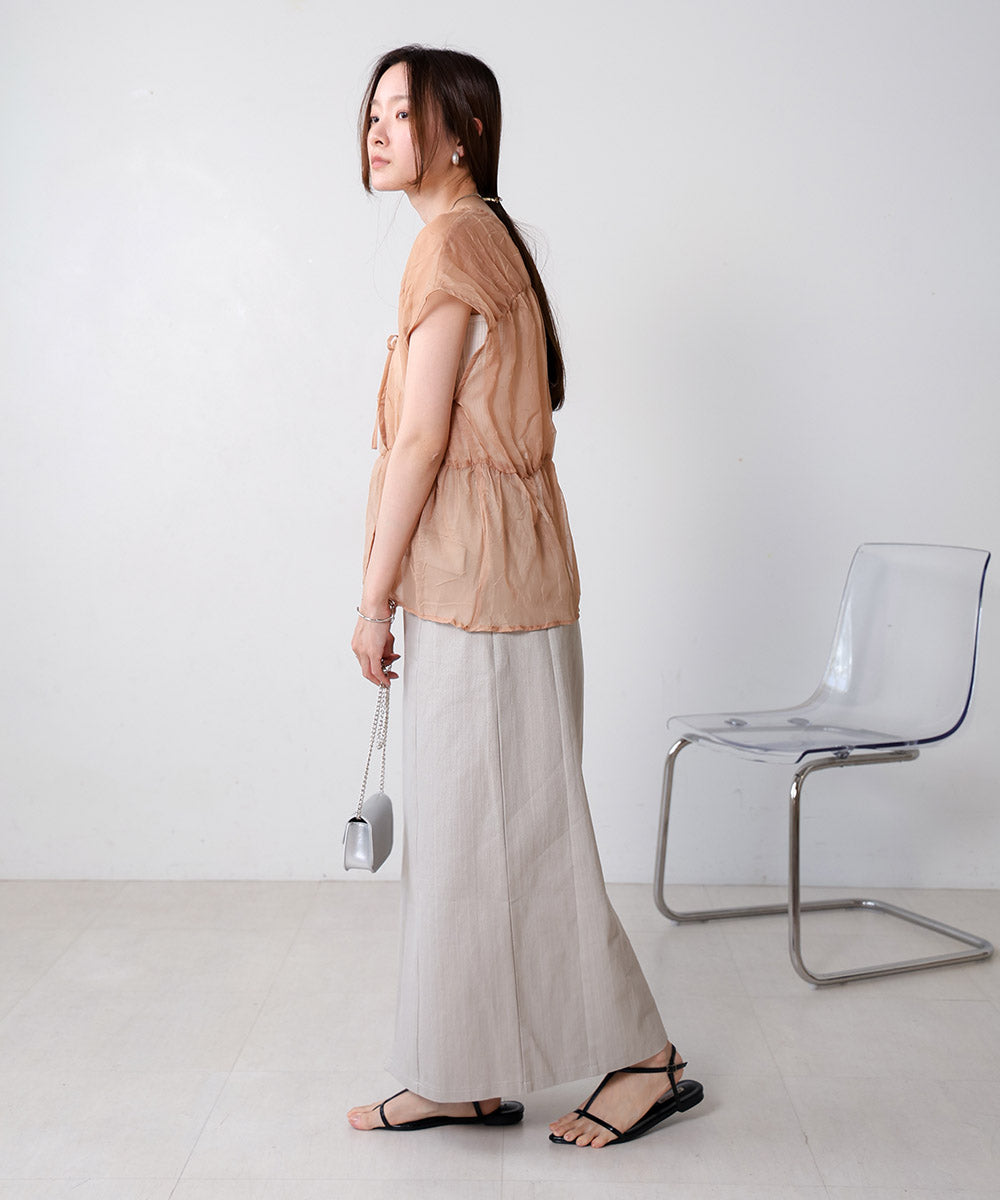 2way gathered blouse