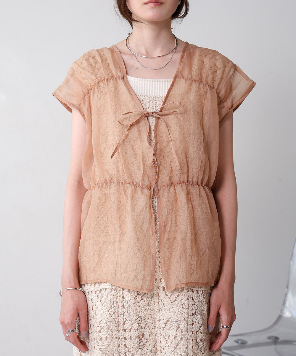 2way gathered blouse