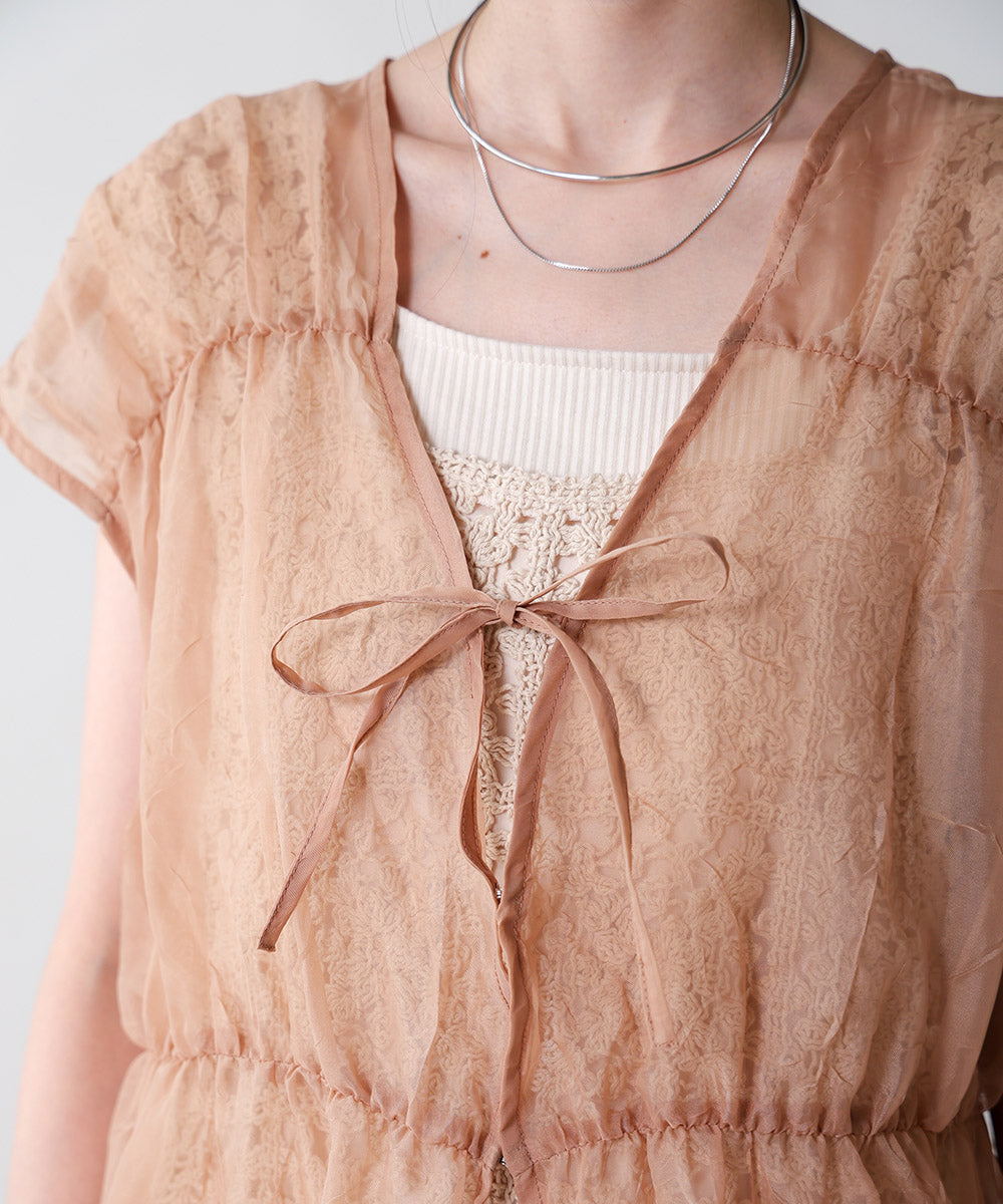 2way gathered blouse