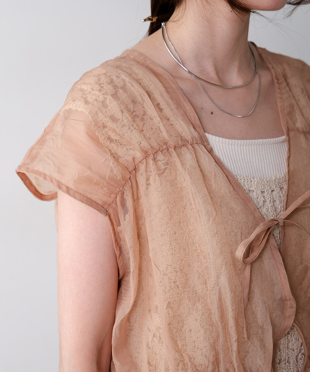 2way gathered blouse