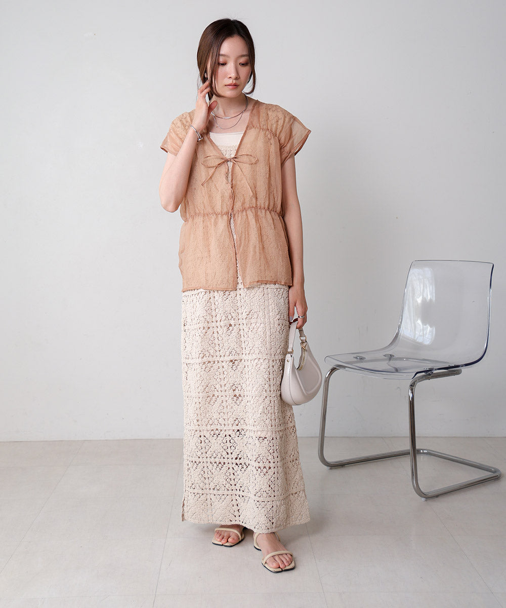 2way gathered blouse