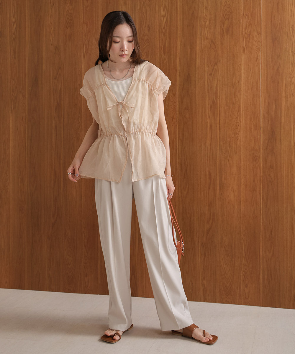 2way gathered blouse