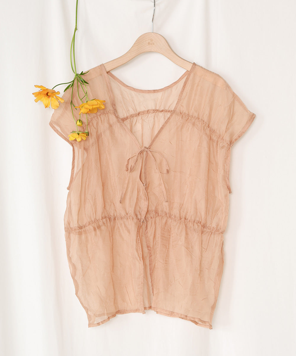 2way gathered blouse