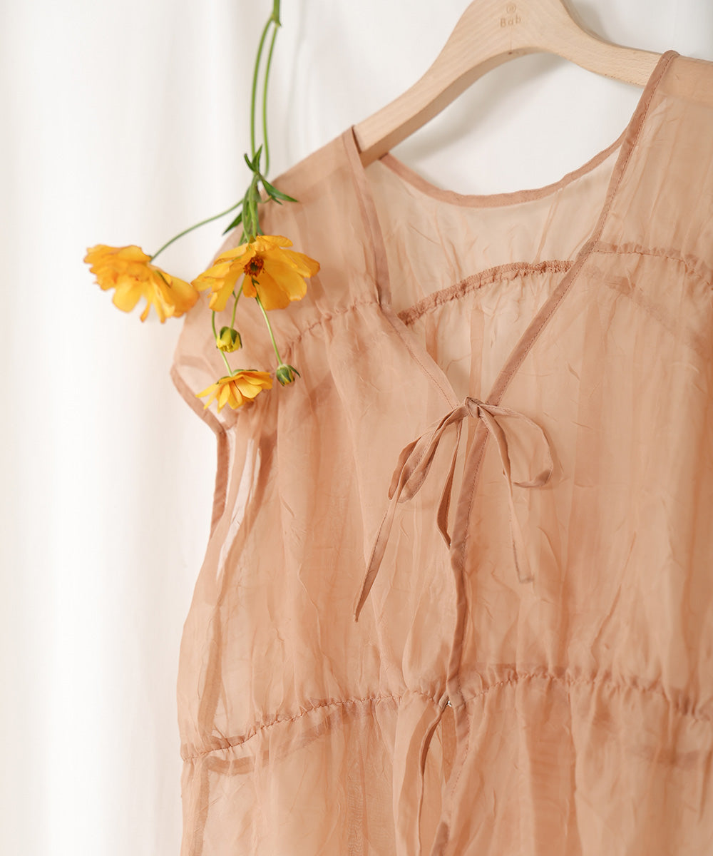 2way gathered blouse