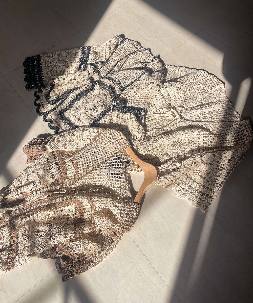 【2024SS】クロシェ半袖カーディガン