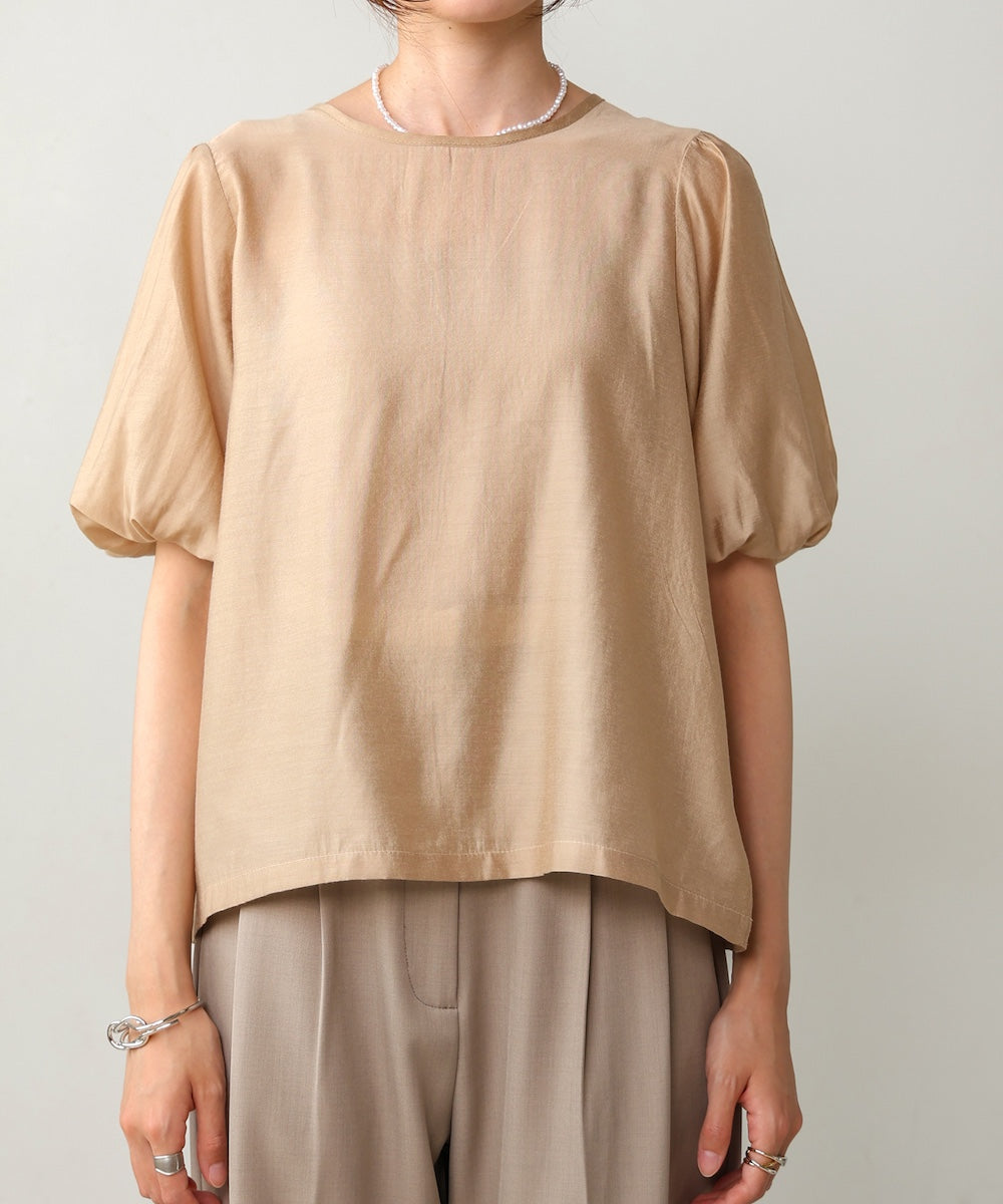 【2点セット】チュールビスチェ+ボリュームスリーブブラウスセット