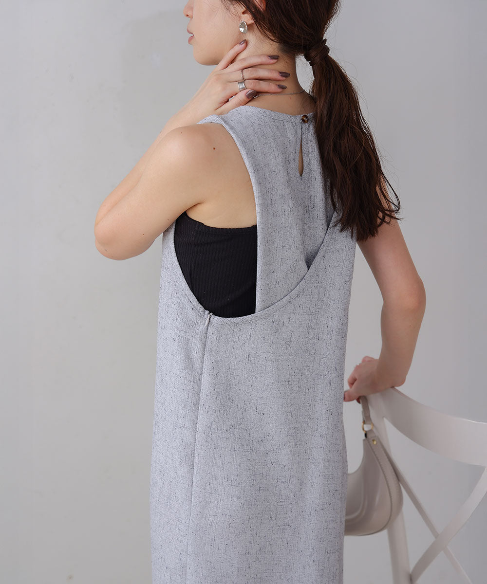 バッククロスアメスリロングワンピース