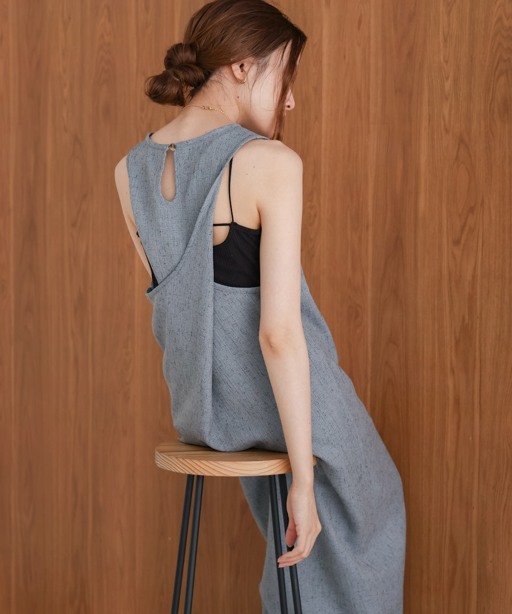 バッククロスアメスリロングワンピース