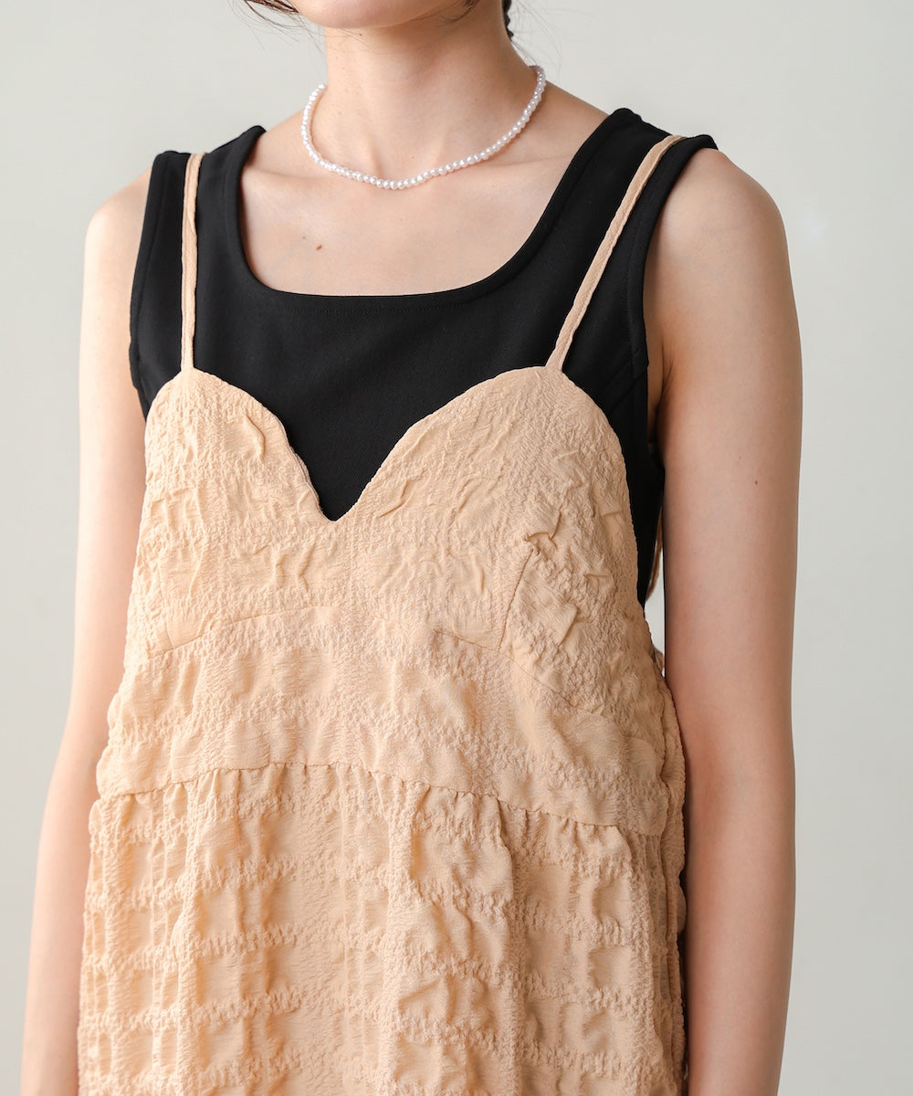 poko poko tiered cami onepiece