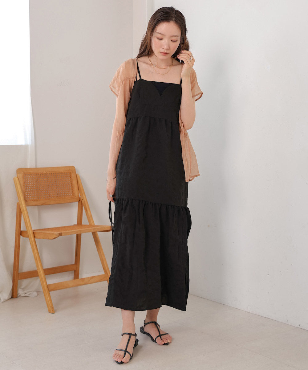 poko poko tiered cami onepiece