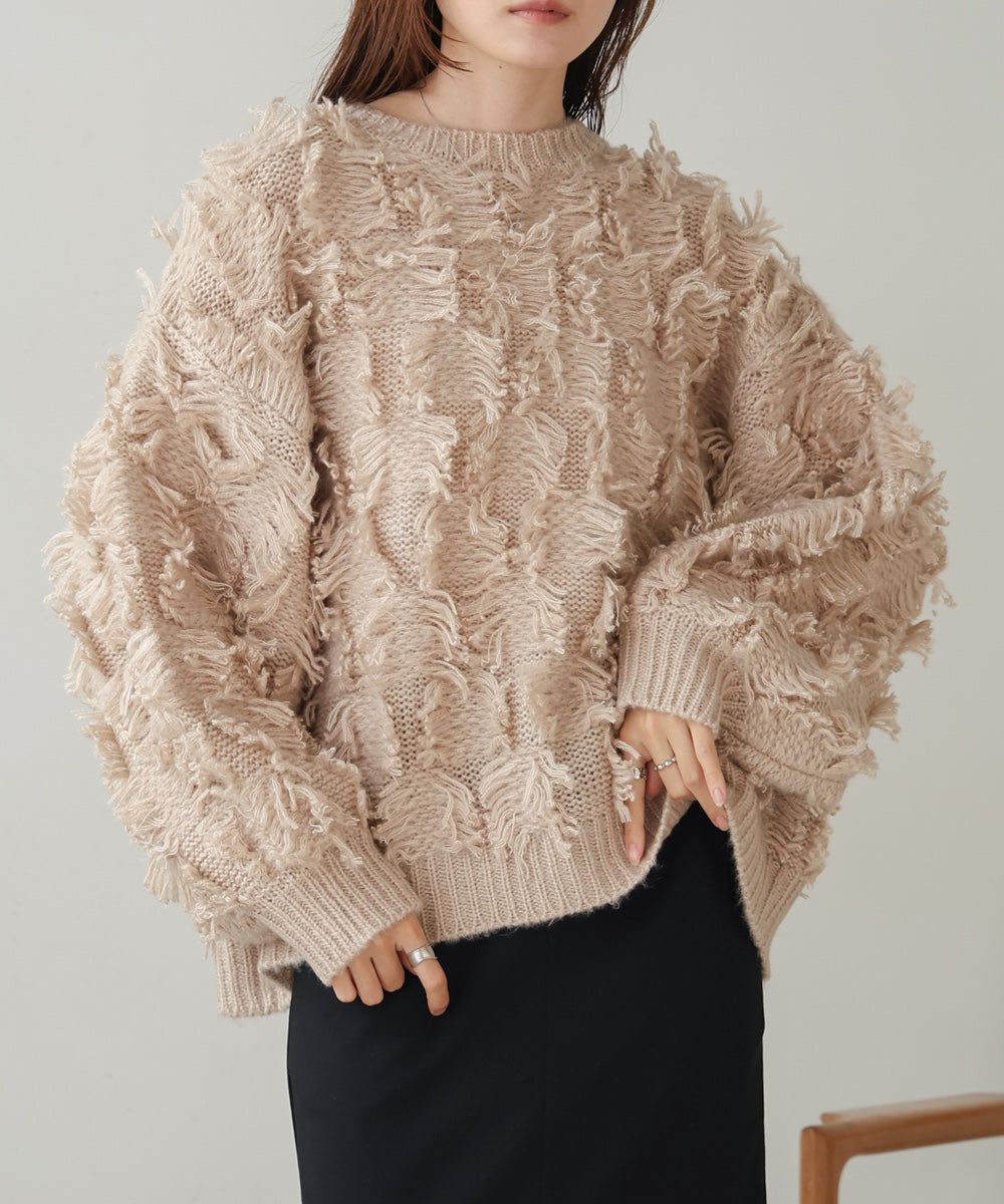 fringe knit tops