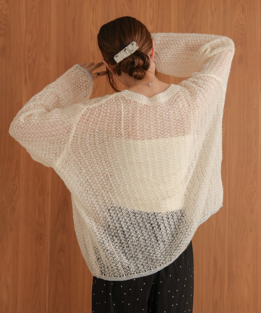 openwork knit tops