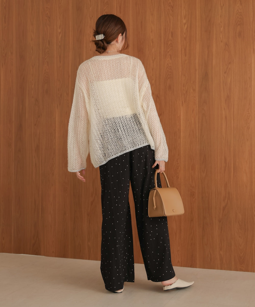 openwork knit tops