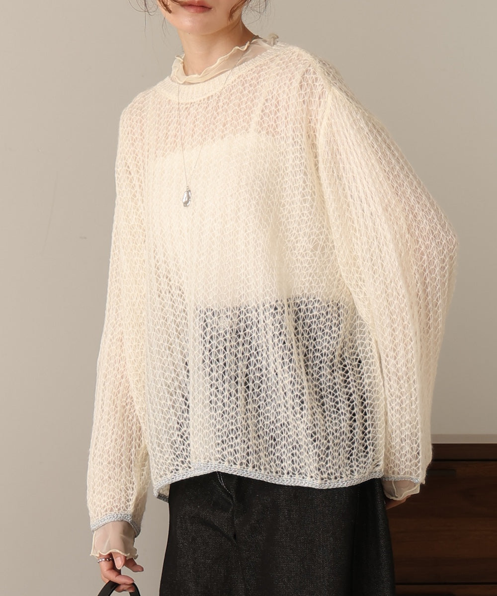 openwork knit tops