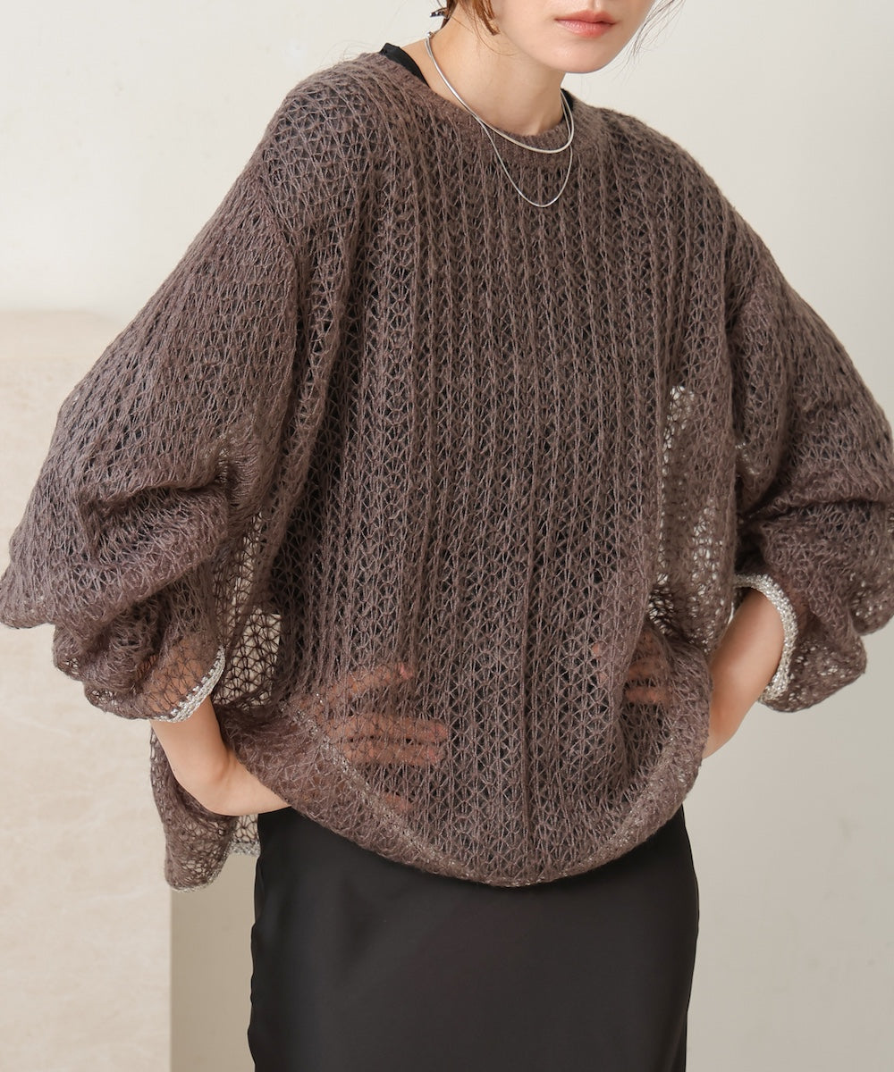 openwork knit tops
